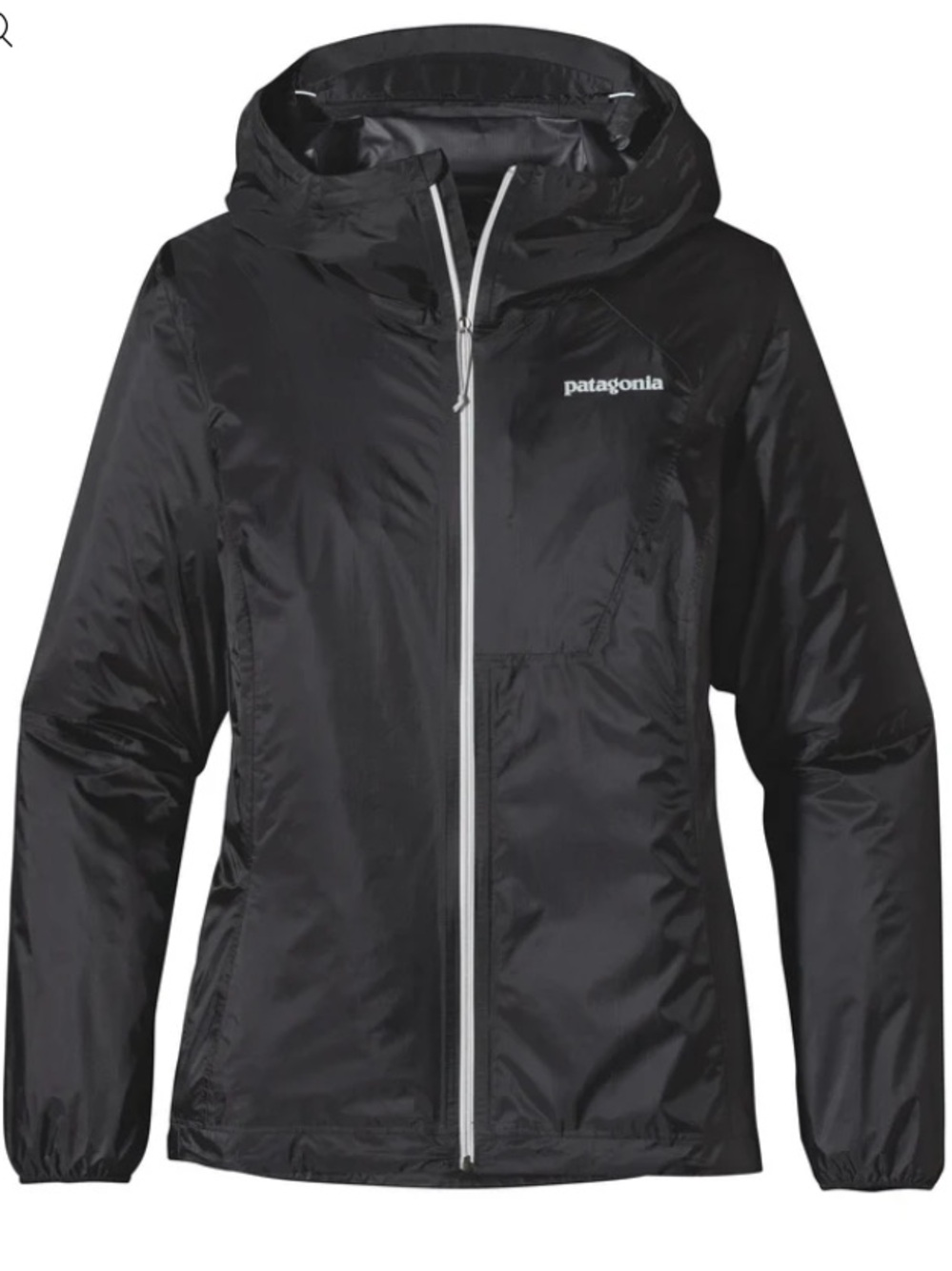 Patagonia Alpine Houdini Lightweight Packable Hooded Jacket Black Women’s Large